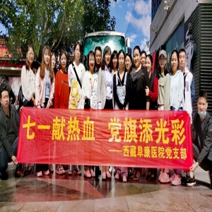 阜康医院党支部举行“七一献热血 党旗添光彩”主题活动