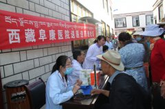 西藏阜康医药发展有限公司党支部“送医送药”进社区